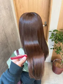 💡ツヤ髪へ💡似合わせカット＋全体縮毛矯正【地毛風ストレート/ストレートパーマ】