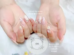 💅ミニモのみチップ10本+ワンカラー☆1アート※アート追加、パーツ、ストーン敷き詰め4本まで