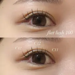 【7月31日限定クーポン】💞フラットラッシュ100本💞自まつげへの負担軽減できます💡