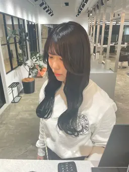 【当日限定クーポン】カット+カラー+ハホニコ艶トリートメント+ナノスチーム