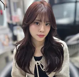 【⭐️上質ケア⭐️】艶カラー＋5stepオージュアトリートメント✨ロング料金無し