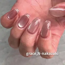 10本チップ長さだし➕先端クリアフレンチ（ベースカラーあり）