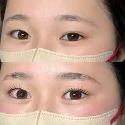 ハリウッドブロウリフト🎀癖毛でお困りの方