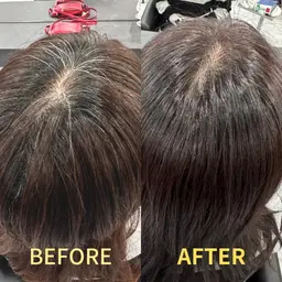 ✨定番メニュー✨潤い艶リタッチカラー+シャンプーブロー(白髪染め可)/根元のプリン解決🍮ハケが痛くないように優しく塗布