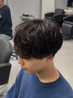 カット+シャドウパーマ