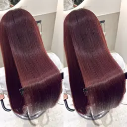 【🍁秋の艶髪フルコース🍁】髪質改善縮毛矯正+トレンド暖色カラー+選べるトリートメント+メンテナンスカット🌰
