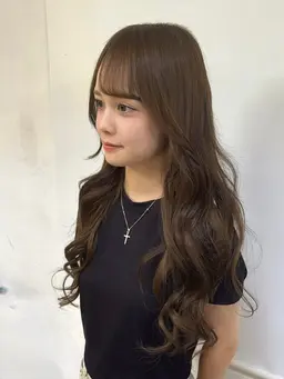 カラー＋カット ＋3stepトリートメント レイヤー 暖色