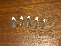 【研修モデル】白フレンチ(ベースクリア)/オフあり