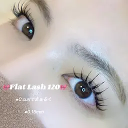 【ミニモ限定価格💖】フラットラッシュ​〜​100本🎀束間コーティング付（オフなし）
