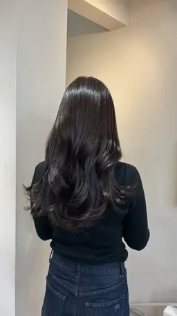 透明感color+水分パックtreatment/グレージュ/地毛風/チョコブラウン/暗髪ヘア/韓国風カラー