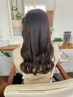 【補修しながら楽しむ】🍒カラー＋トリートメント(ブロー込)🍒