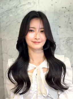 韓国風カット＋韓国風ゆる巻き