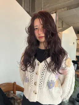 【透明感重視🌫】カット+透明感カラー+トリートメント(巻き髪仕上げOK)👉 垢抜けたい方に◎大人上品カラー✨
