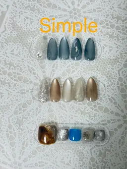 □ オフ込 フットバス付き🍀フットネイル定額   「Simple」サンプルよりお選びください♪