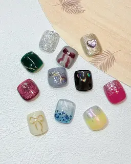 フットワンカラー　サンプルから選ぶアート2本付き　5500円　オフ無し