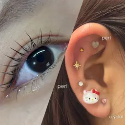 【成人式の方限定】まつ毛パーマ上下+耳つぼジュエリー付け放題