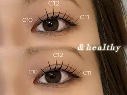 アンドヘルシー120本【エクステ×まつ毛パーマ⠀】⚠️エクステオフ有りの場合お知らせください💬