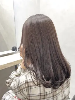 【カラー(ブリーチなし)ダメージレス透明感カラー + トリートメント】イルミナ アディクシー スロウカラー