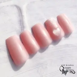 💗【再来/他店フィルイン】💗ちゅるん✨1カラー2本デザインオフィスコーデネイル