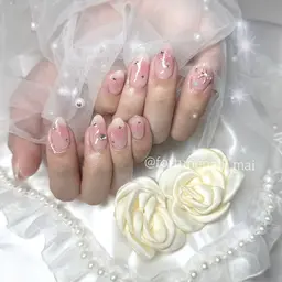 🎀オフありハンドワンホンガーリーちゅるん90分持ち込みデザイン(アート目安片手3.4本)🐩💭🎀