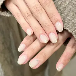 【オフ込み✨】ミラーorオーロラフレンチ🩵10本