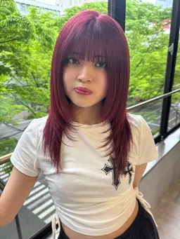 ブリーチなしダブルカラー+カット＋ハホニコトリートメント🪄︎︎✨