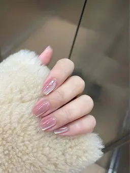[Hand nail ]🌸「チップ長さだし10本＋2000円／1本250円」マグネット🌸ミラー🌸オ-ロラ/2色OK