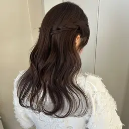 【コテ巻きメニュー】ハーフツイン・ハーフアップの簡単アレンジのみ可🎀