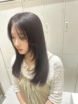[色気溢れる艶髪に]髪質改善inケアカラー+TOKIO超音波トリートメント