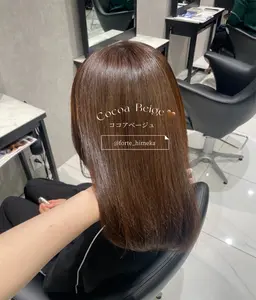 【期間限定💞】整えカット✂️+全体ワンカラー🩵+髪質改善トリートメント💎(鎖骨下の長さ+1,000円)