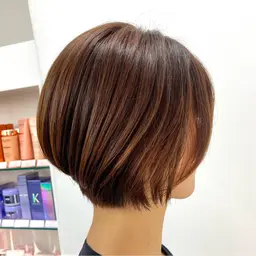 【無料】ふんわりボブ✂︎白髪染めリタッチ付き🪽