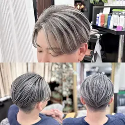 【メンズ限定】ハイライト/バレイヤージュ/白髪ぼかしハイライト　モデル募集📢募集条件を必ずご確認ください🙇‍♀️