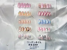 ワンホンネイル🩷（オフあり）【ケア込み/初回.当店オフ無料】
