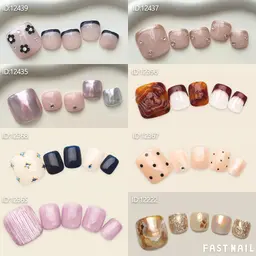 《フットネイル👣》トレンド/華やかアート100種類から選択🫧　オフなし/ワンホン/韓国/ニュアンス/パラジェル別途