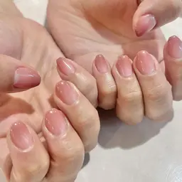 【オフ有り】ハンド/シンプルコース➡ワンカラー・グラデ・変形フレンチ3種※デザインなし
