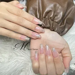 💖限定【長さだし料金含む】🧲超人気✨ラメグラ☆ミニモ限定🔥超人気キラキララメグラデーション