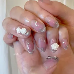 【満足度No.1💖】マグネットチークネイル*.+ﾟ