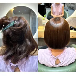 【新規のみ】ショートヘア、ボブ限定で髪ドラ髪質改善縮毛矯正モニター募集✨審査有り。必ず先に髪の毛の写真を送ってください！