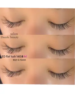 大人気！⚠️11月まで⚠️お早めに！【LEDフラットラッシュ】140本まで🌼オフ無料