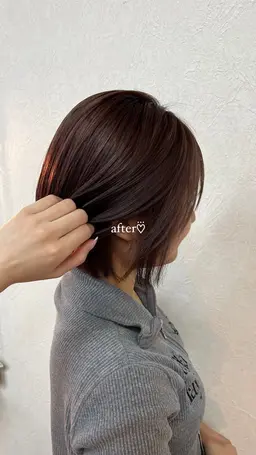 ボブカット＋トリートメント🥂🤍