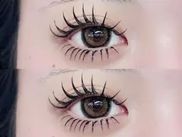 マツエク上下✨セーブル/フラットラッシュ✨上100本/下40本