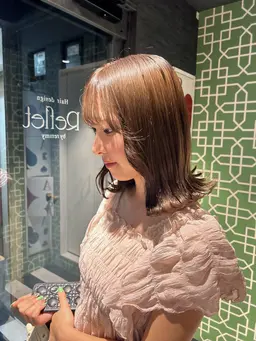 18時以降の予約のみ🖌️期間限定💭中明度カラー（ブリーチ無しダブルカラー）¥7700レイヤーカット無料🎀