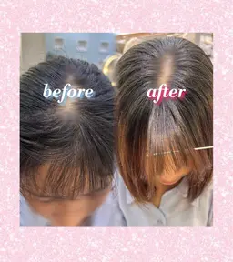 前髪縮毛矯正🐣🫧