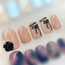 (オフあり/なし)バラ×リボンdesign🎀✨