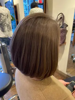 Single process(touch up〜3cm)+ KÉRASTASE treatment + blow-dry