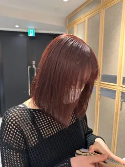 【期間限定価格】🍒暖色カラー 🍒髪質改善カラー➕マイクロバブルシャンプー➕トリートメント