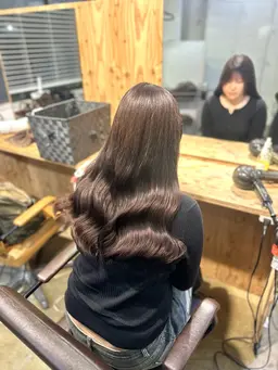 【10月限定🌱 ͛.*】ヘアカラー+リンゴ幹トリートメント