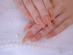 長さ出しスカルプアートその他【研修ネイリスト応援クーポン】長さ出し10本ワンカラー 4990