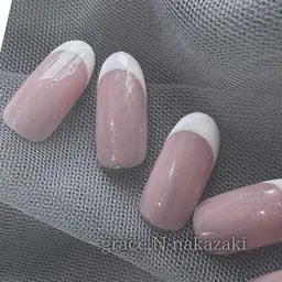【26日27日限定】 お爪補正ベースカラー入りフレンチ¥7200→¥5000