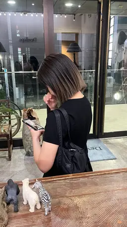 バレイヤージュ＋オンカラー